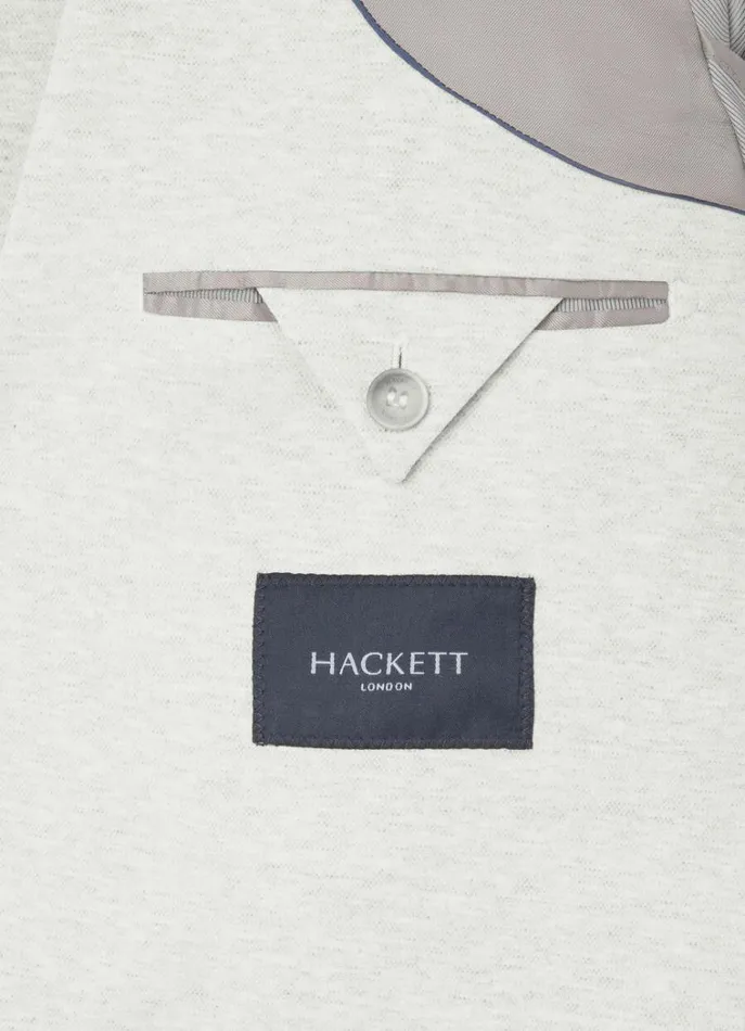 Men Blazers Hackett London Piqu Blazer Light Grey