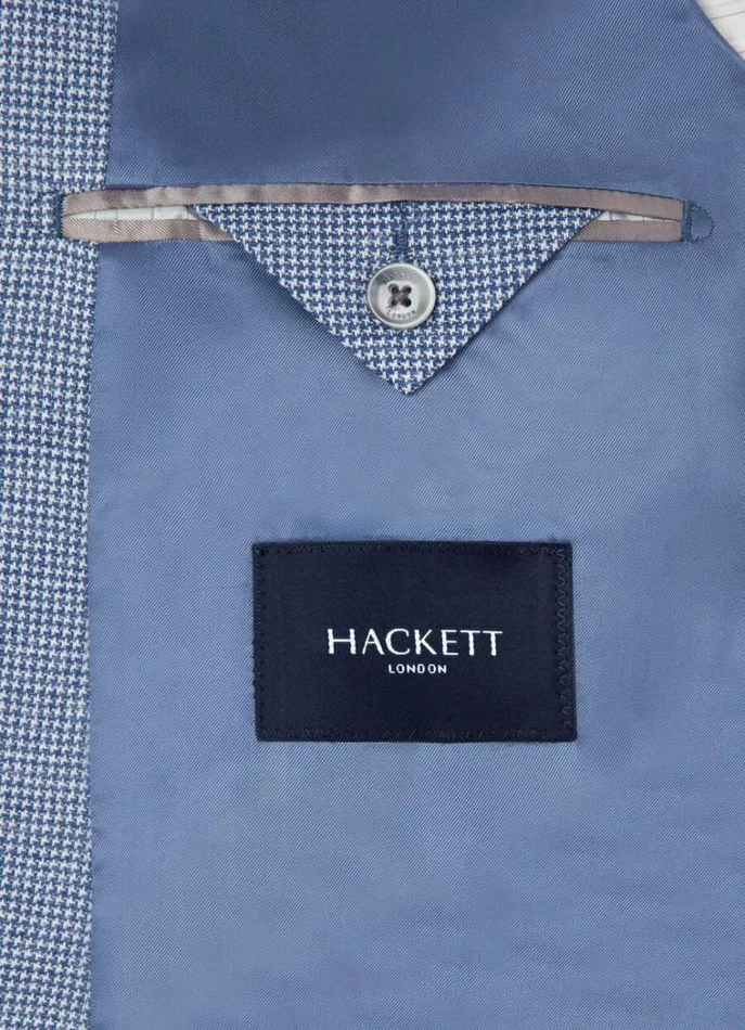 Men Blazers Hackett London Puppytooth Blazer Navywhite
