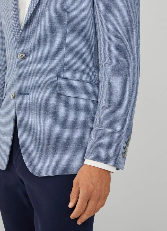 Men Blazers Hackett London Puppytooth Blazer Navywhite