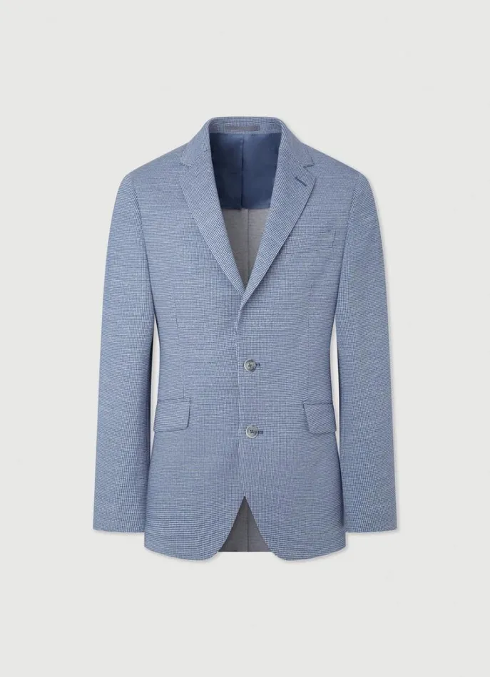 Men Blazers Hackett London Puppytooth Blazer Navywhite