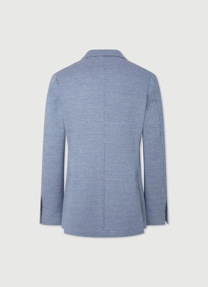 Men Blazers Hackett London Puppytooth Blazer Navywhite