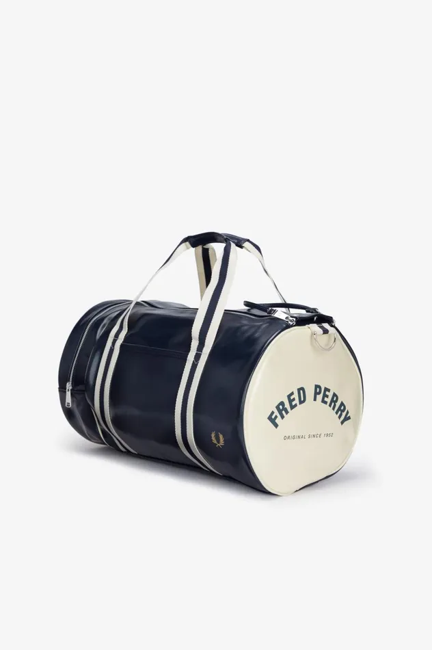Men Classic Barrel Bag Navyecru Fred Perry Bags