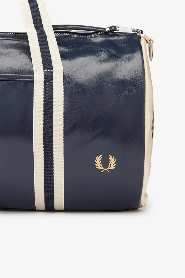 Men Classic Barrel Bag Navyecru Fred Perry Bags