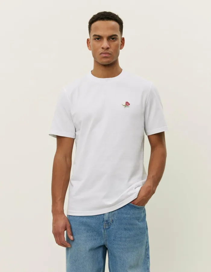 Men Clyde TShirt 8211 WhiteWhite Les Deux Tshirts