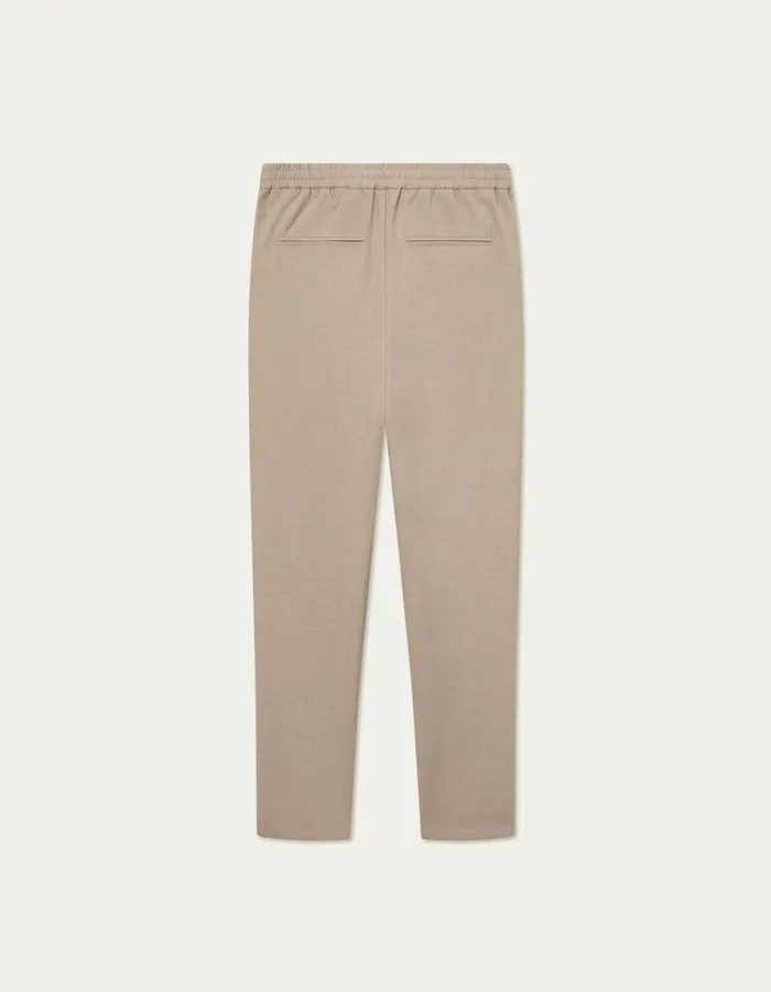 Men Como Tapered Textured Drawstring Pants 8211 Dark Sand Les Deux Pants