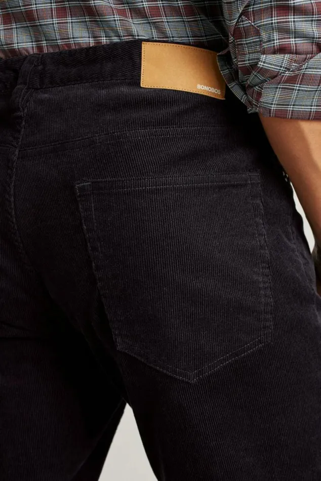 Men Corduroy 5Pocket Pants Black Bonobos 5pochet Pants