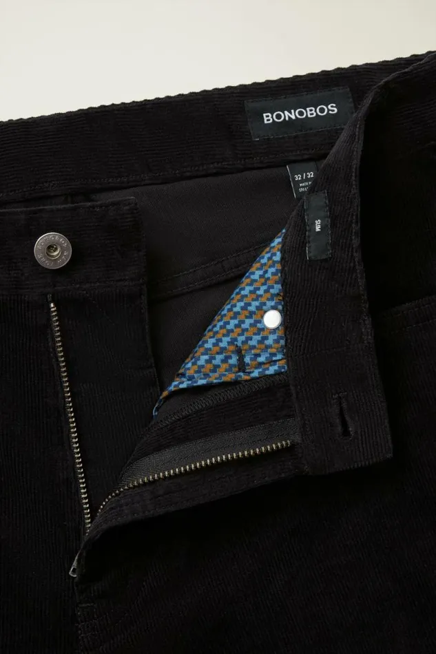 Men Corduroy 5Pocket Pants Black Bonobos 5pochet Pants