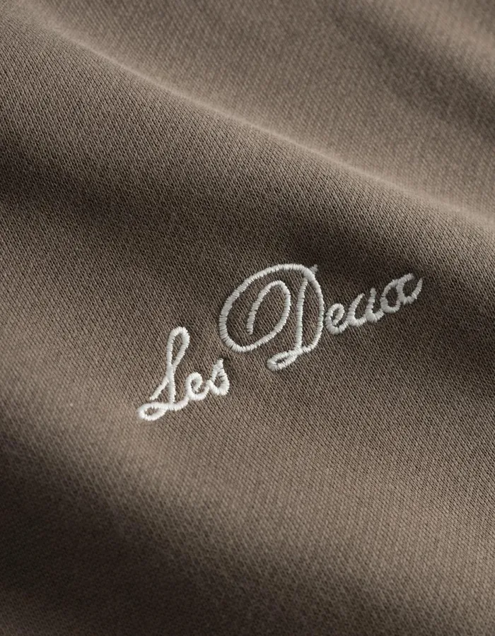 Men Crew Hoodie 8211 Mountain GreyLight Ivory Les Deux HoodiesSweatshirts