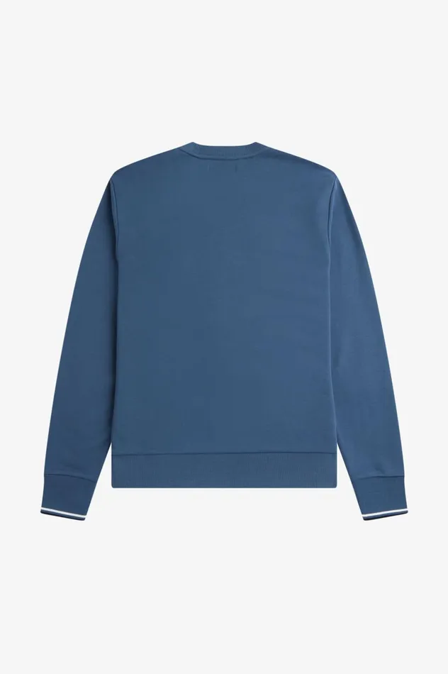 Men Crew Neck Sweatshirt Midnight Blue Fred Perry Sweatshirts