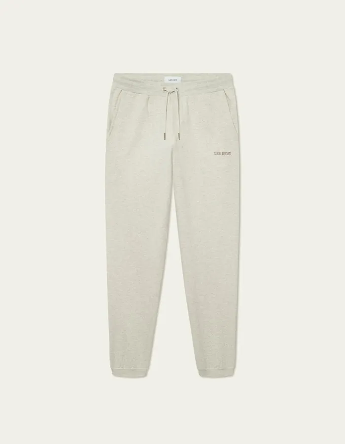 Men Dexter Sweatpants 8211 Ivory Melange Les Deux Pants