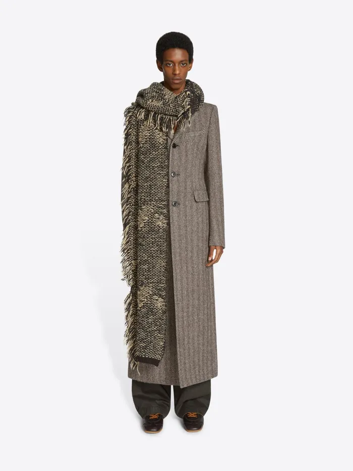 Men Dries Van Noten Coats and Jackets Herringbone Coat