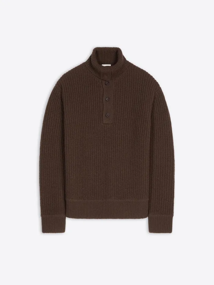 Men Dries Van Noten Knitwear Buttoned Wool Sweater