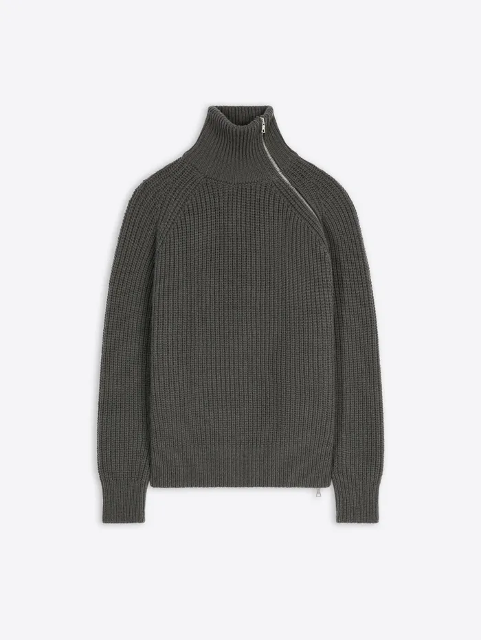 Men Dries Van Noten Knitwear Zipped Turtleneck Sweater