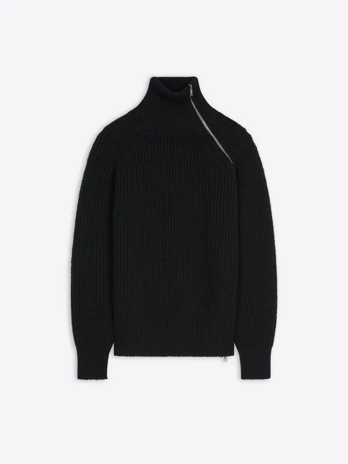 Men Dries Van Noten Knitwear Zipped Turtleneck Sweater