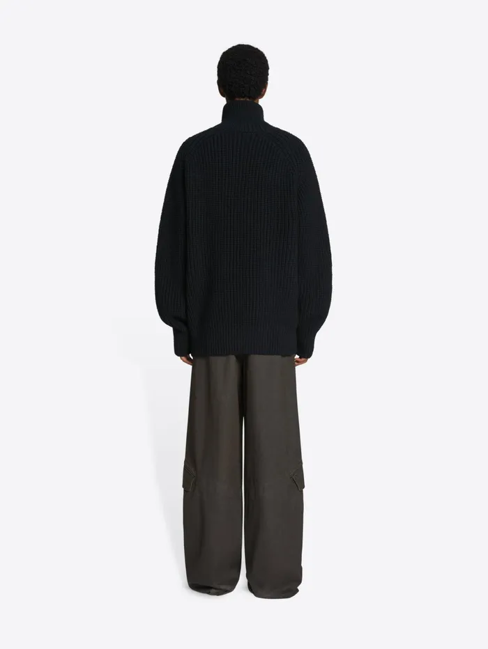 Men Dries Van Noten Knitwear Zipped Turtleneck Sweater