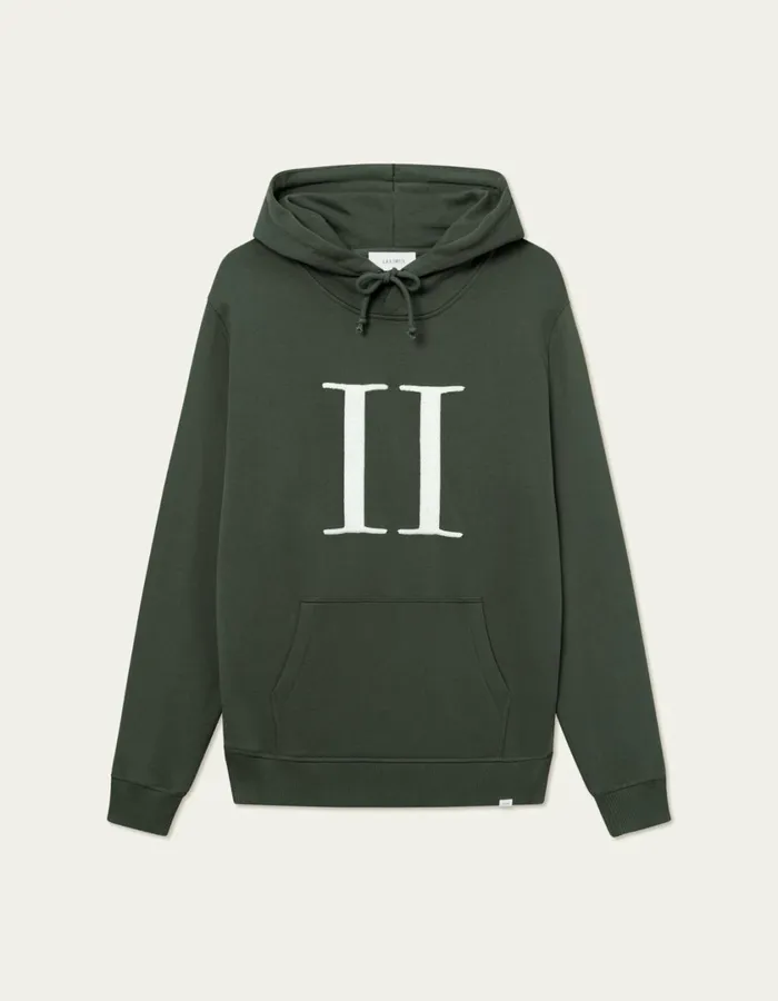 Men Encore Boucle Hoodie 8211 Forest GreenIvory Les Deux HoodiesSweatshirts