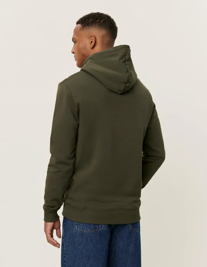 Men Encore Boucle Hoodie 8211 Forest GreenIvory Les Deux HoodiesSweatshirts