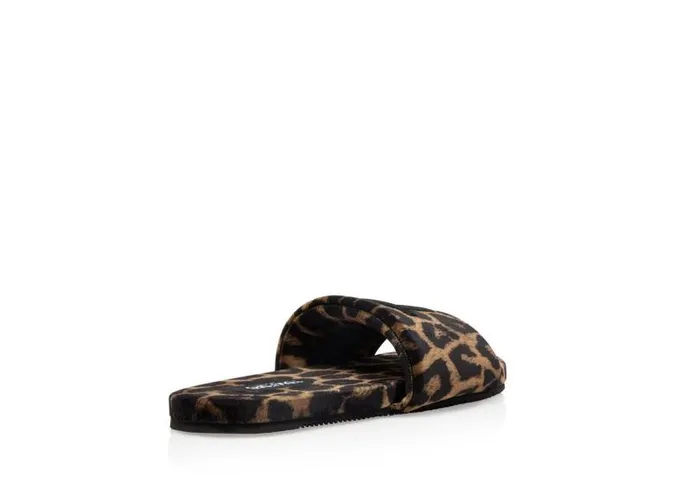 Men Espadrilles and Sandals Tom Ford Leopard Print Velour Harrison Slipper Men Espadrilles and Sandals Tom Ford Leopard Print Velour Harrison Slipper