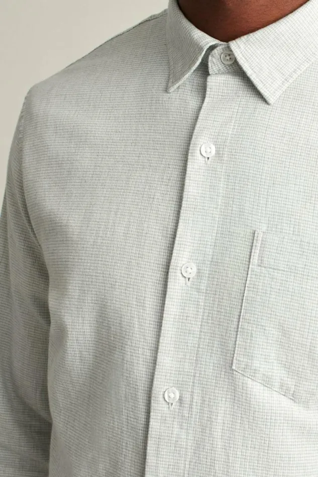 Men Everyday Lightweight Flannel Shirt Heather Grey Houndstooth Bonobos Overshirts