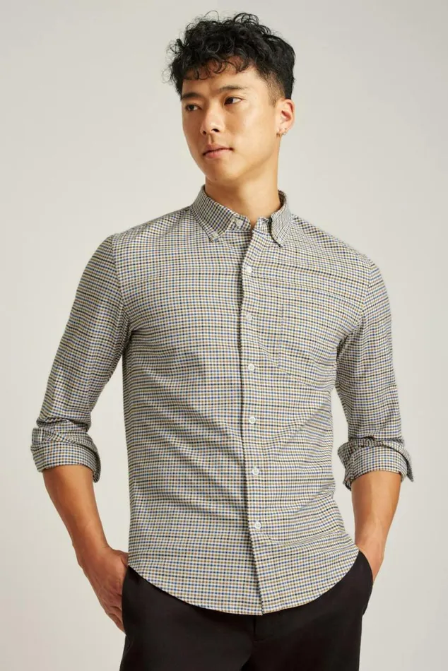 Men Everyday Oxford Shirt Smokey Check Bonobos Business Casual Shirts