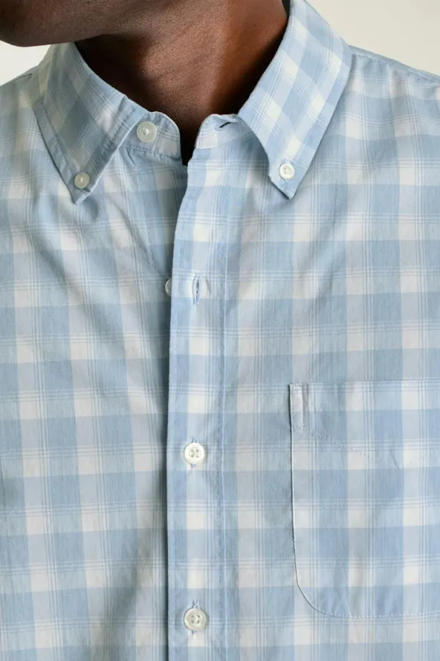 Men Everyday Shirt Blue Parton Check Bonobos Casual Shirts