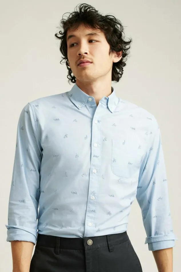 Men Everyday Shirt Its Blue Bananas Bonobos Business Casual Shirts
