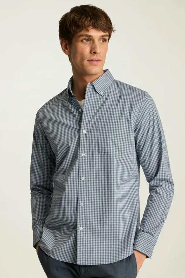 Men Everyday Shirt Navy Blue Raleigh Gingham Bonobos Casual Shirts
