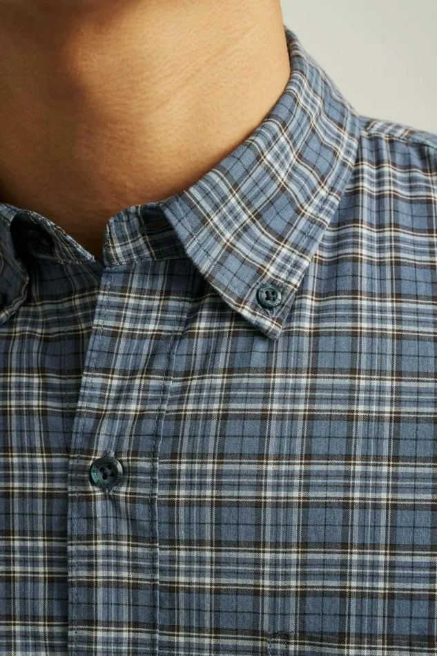 Men Everyday Shirt Navy Plaid Bonobos Business Casual Shirts