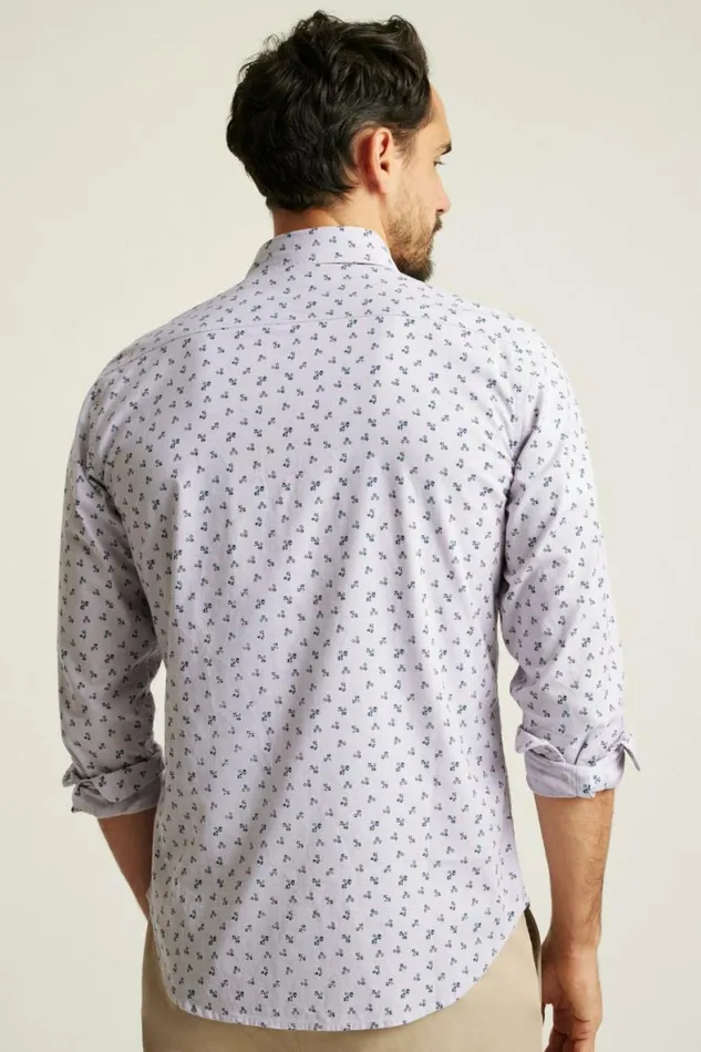 Men Everyday Shirt Navy Sprouse Floral Bonobos Business Casual Shirts