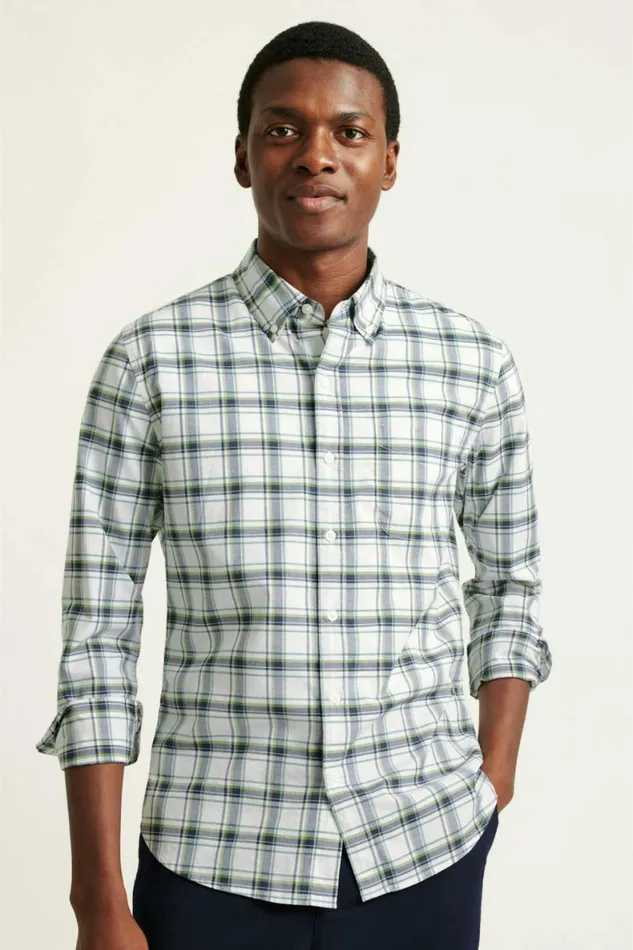 Men Everyday Shirt Seapine Plaid Bonobos Business Casual Shirts