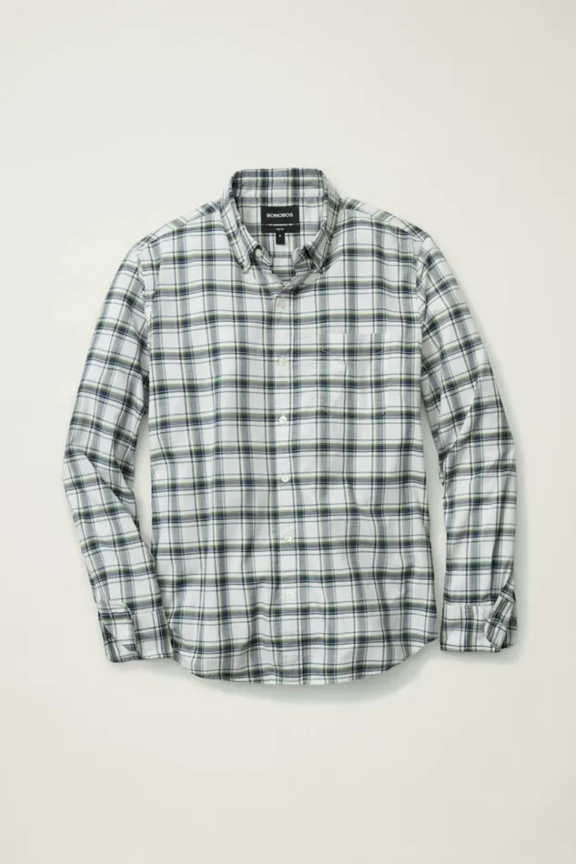 Men Everyday Shirt Seapine Plaid Bonobos Business Casual Shirts