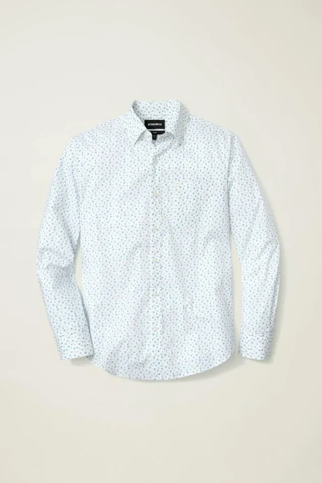 Men Everyday Shirt White And Blue Honeymoon Bonobos Business Casual Shirts