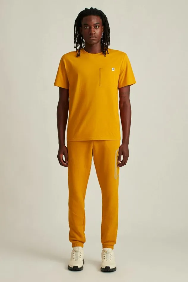 Men Fleece Sweatpant Gold Yellow Bonobos Joggers and Athleisure