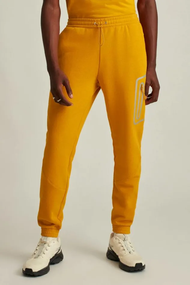 Men Fleece Sweatpant Gold Yellow Bonobos Joggers and Athleisure