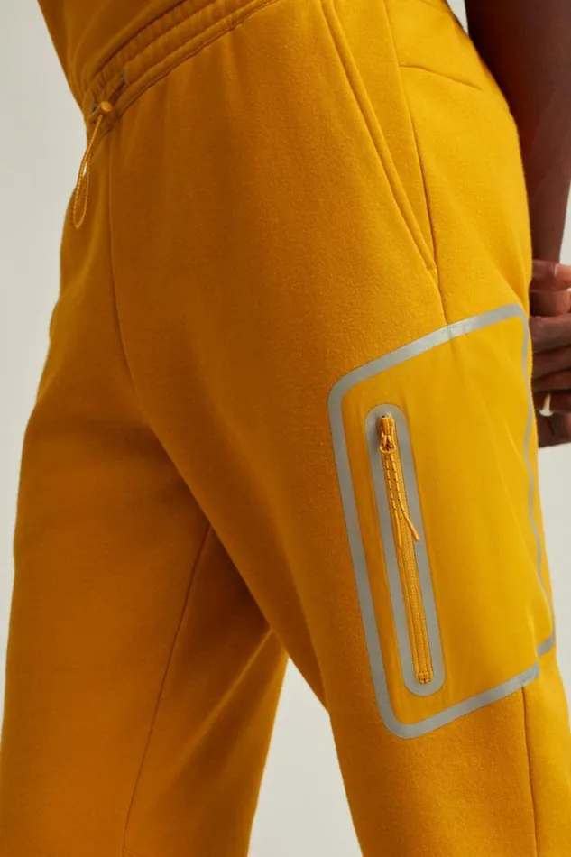 Men Fleece Sweatpant Gold Yellow Bonobos Joggers and Athleisure