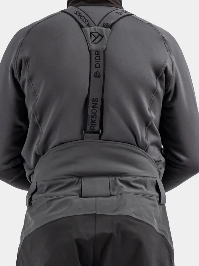 Men Fractus Pants Coal Black Didriksons Waterproof Trousers