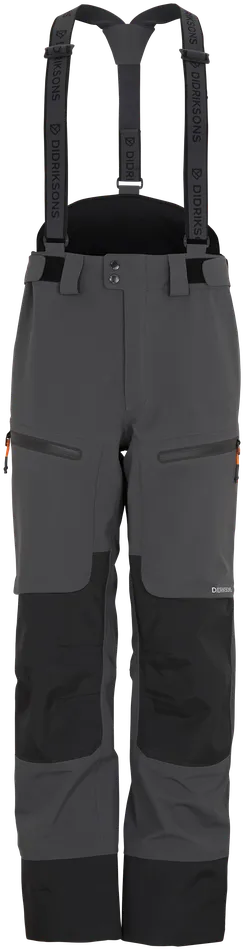 Men Fractus Pants Coal Black Didriksons Waterproof Trousers