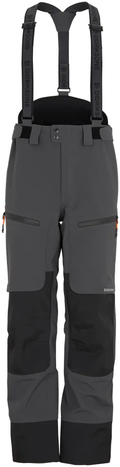 Men Fractus Pants Coal Black Didriksons Waterproof Trousers