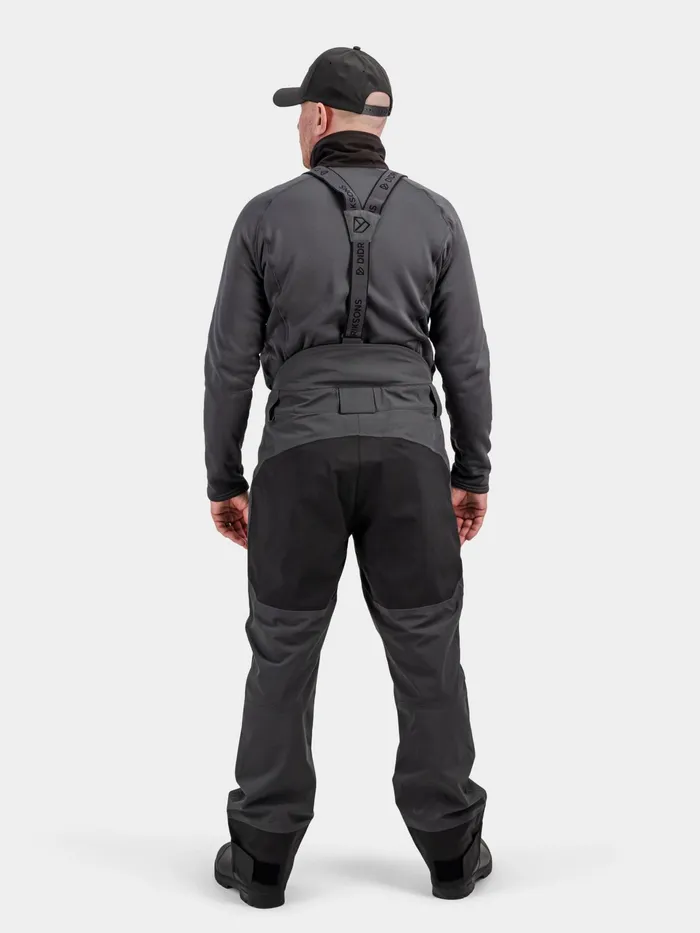 Men Fractus Pants Coal Black Didriksons Waterproof Trousers