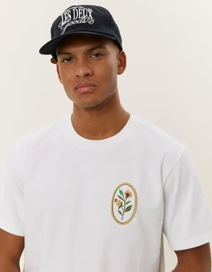 Men Geoffroy TShirt 8211 WhiteWhite Les Deux Tshirts