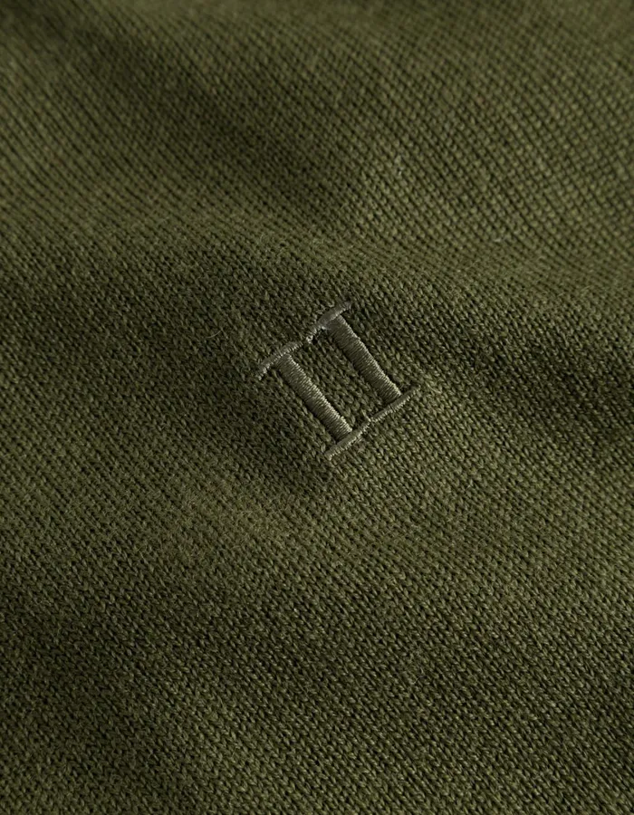 Men Greyson Merino Knit 8211 Chive Green Les Deux Knitwear