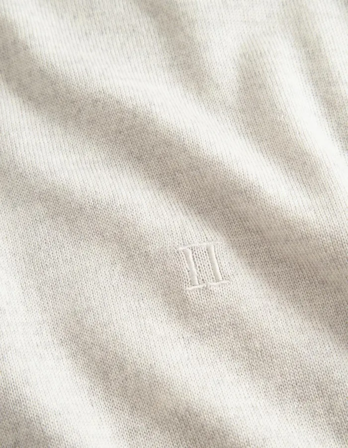 Men Greyson Merino Knit 8211 Ivory Melange Les Deux Knitwear