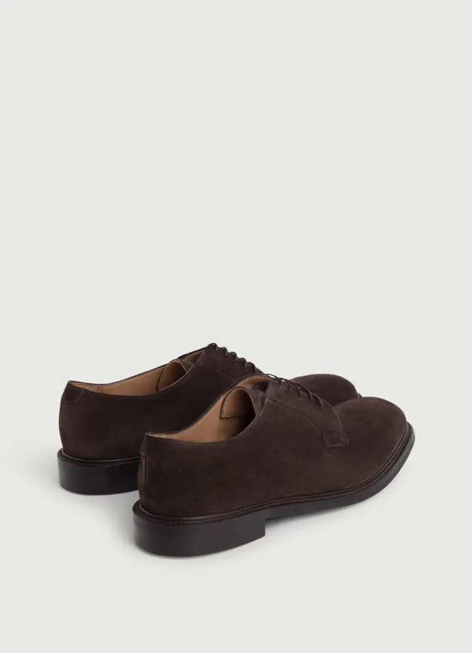 Men Hackett X Cheaney Hackett London Suede Derby Shoes Brown