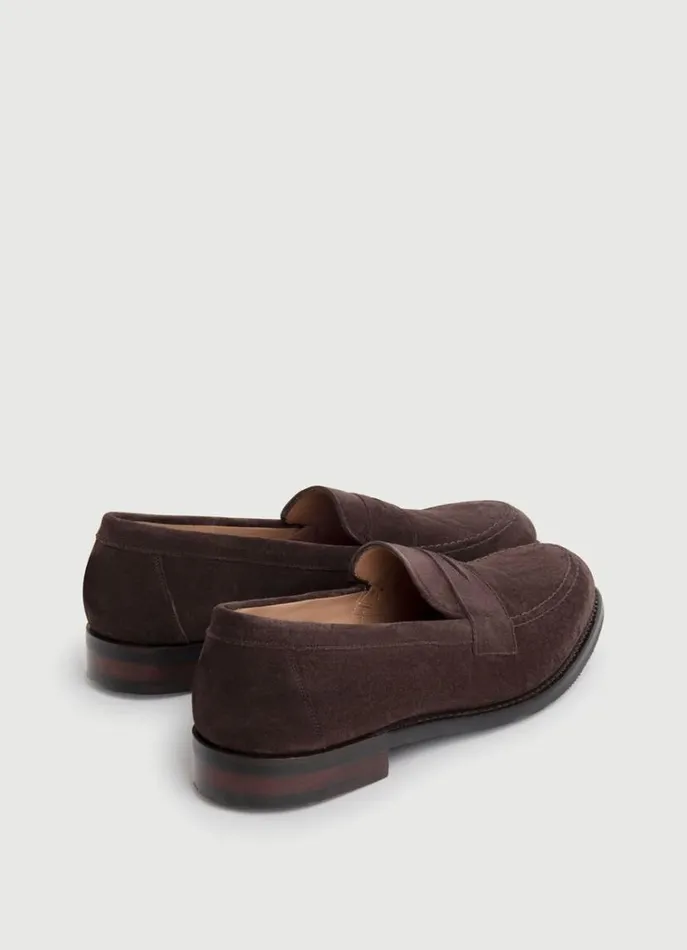 Men Hackett X Cheaney Hackett London Suede Mask Loafers Brown