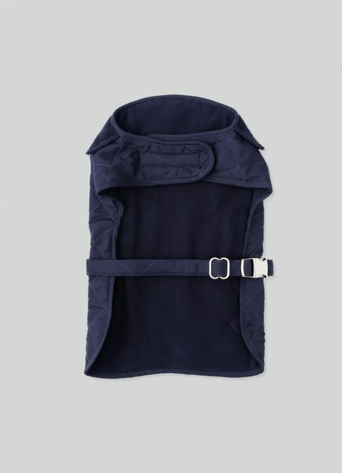 Men Hackett X Hugo and Hudson Hackett London Quilted Jacket For Dogs Small Navy