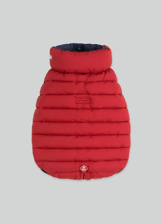 Men Hackett X Hugo and Hudson Hackett London Reversible Puffer Jacket For Dogs 8211 Large Winenavy