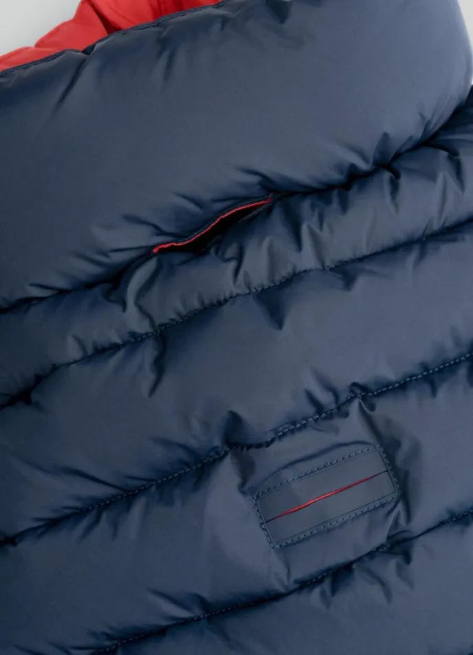 Men Hackett X Hugo and Hudson Hackett London Reversible Puffer Jacket For Dogs 8211 Large Winenavy