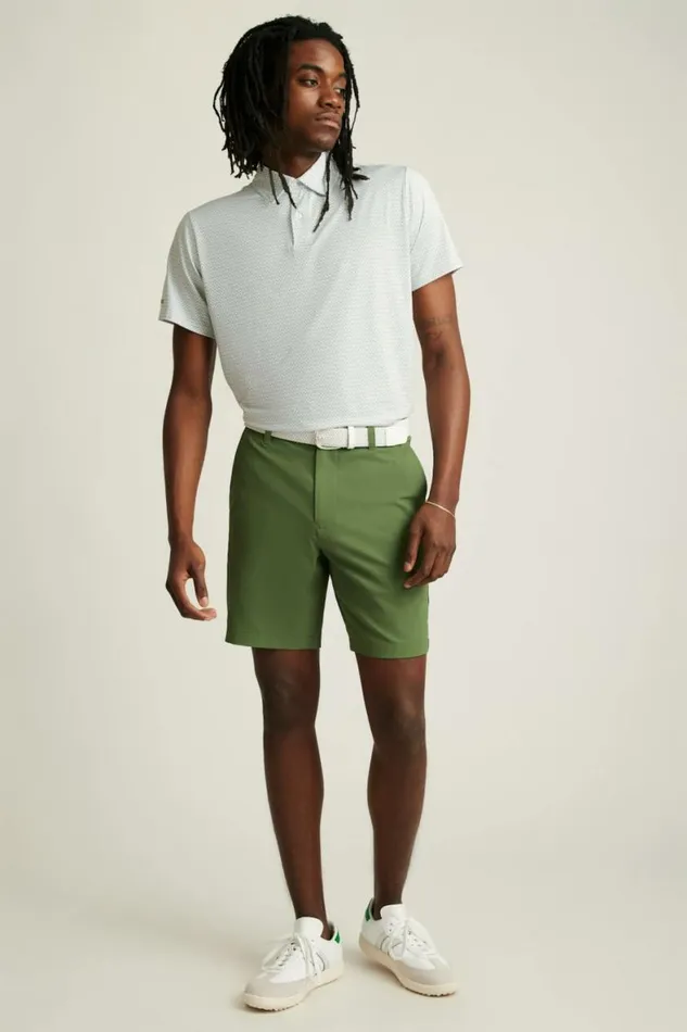 Men Highland Tour Golf Shorts Crocodile Green Bonobos Golf Shorts