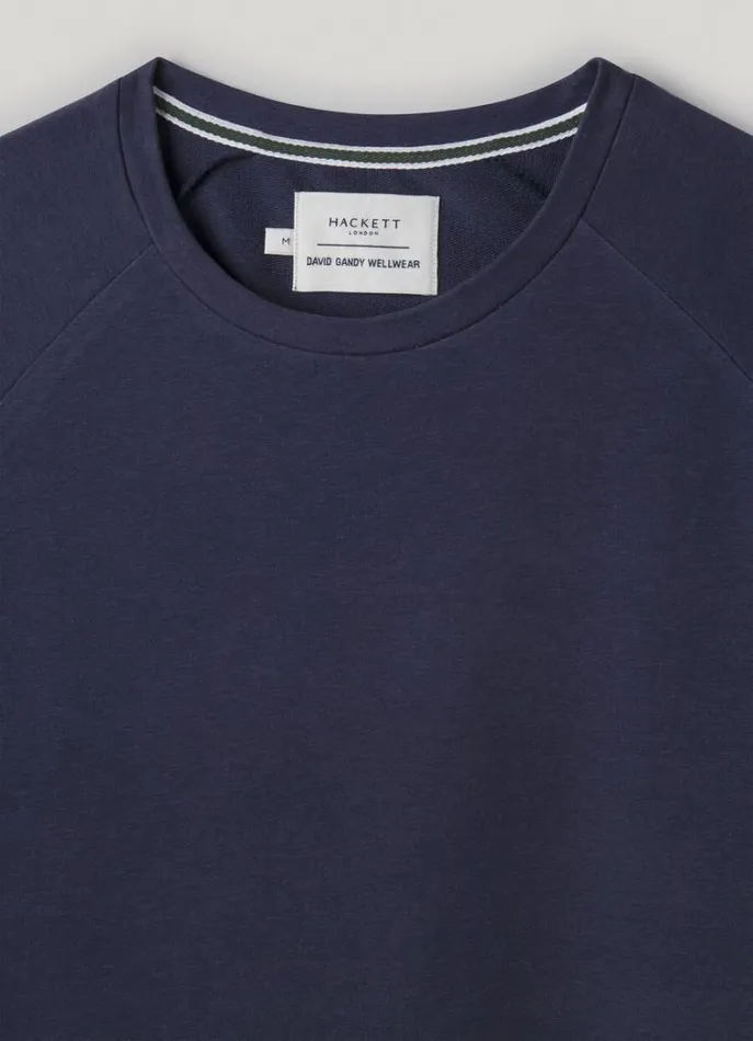 Men Homewear Hackett London Slim Fit Long Sleeve TShirt Navy