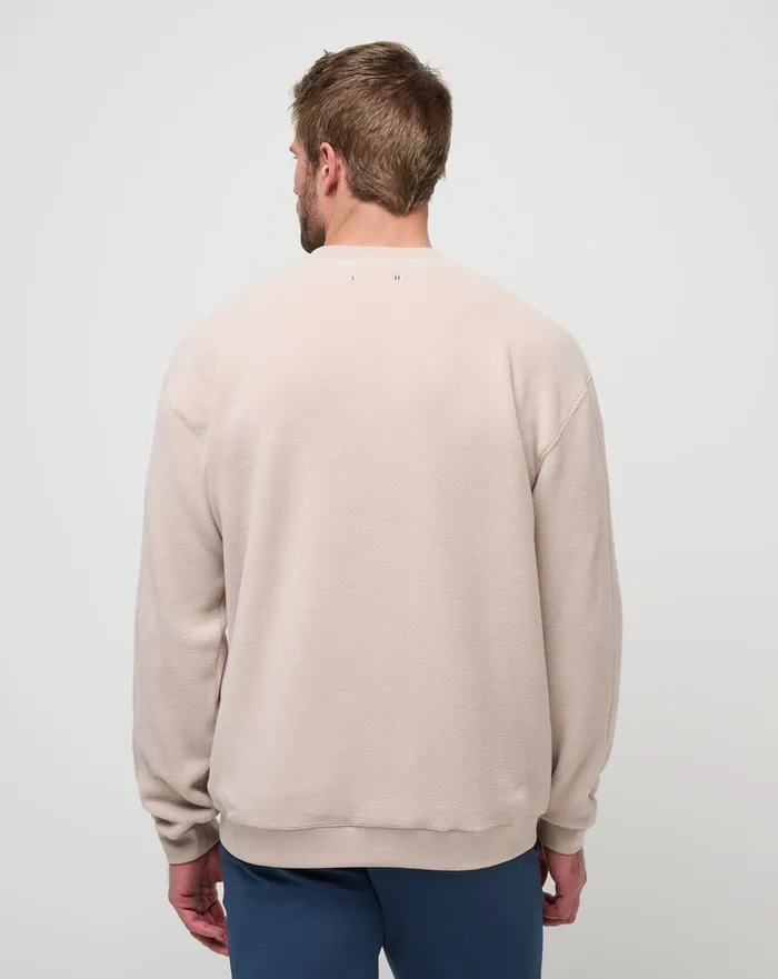 Men Hoodies and Sweatshirts TravisMathew HAVE A GANDER CREW Oxford Tan